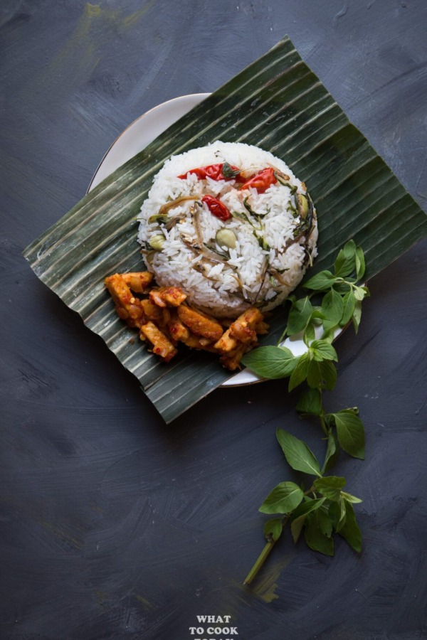Nasi Liwet Instan, arroz aromático cocido con leche de coco, versión rápida
